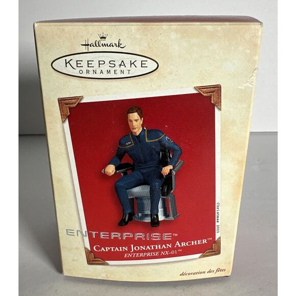 Hallmark Keepsake Ornament Star Trek Enterprise Captain Jonathan Archer 2003 - Picture 1 of 6